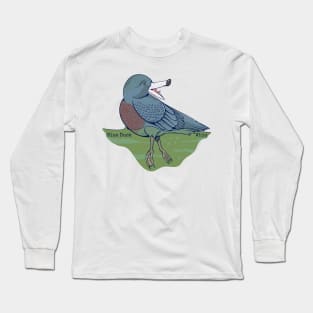 Blue duck whio Long Sleeve T-Shirt